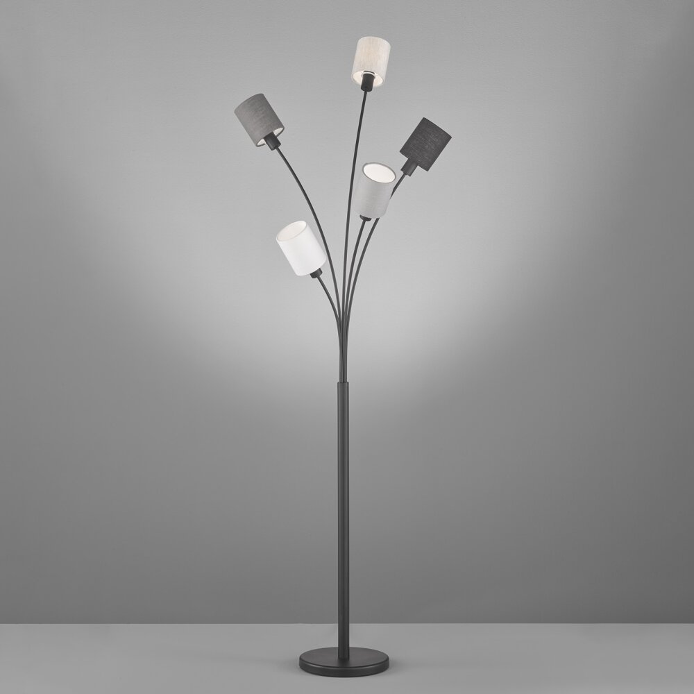 Fischer & Honsel Koi Lampa Stojąca Czarny, 5-punktowe main product photo