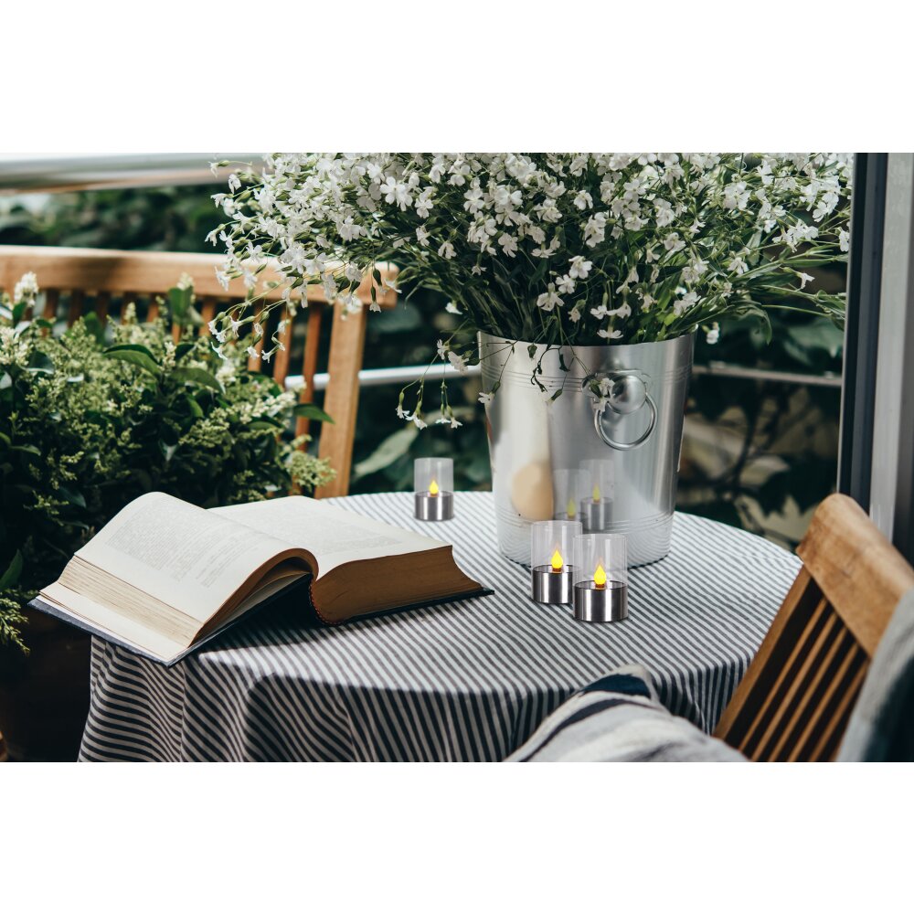 Globo SOLAR Lampa stołowa LED Stal nierdzewna, 1-punktowy main product photo