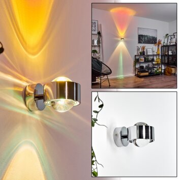 Sapri Lampa ścienna Chrom, 1-punktowy