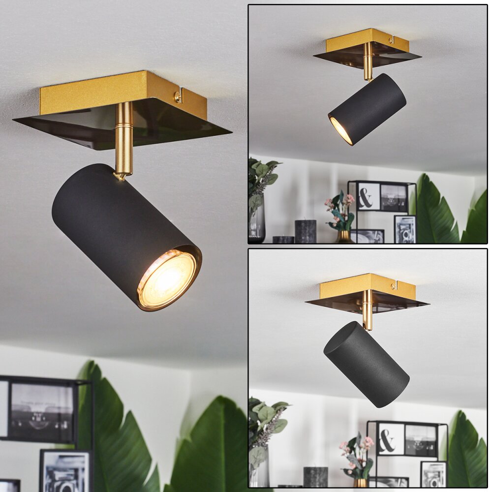 Zuoz Lampa Sufitowa Złoty, 1-punktowy main product photo