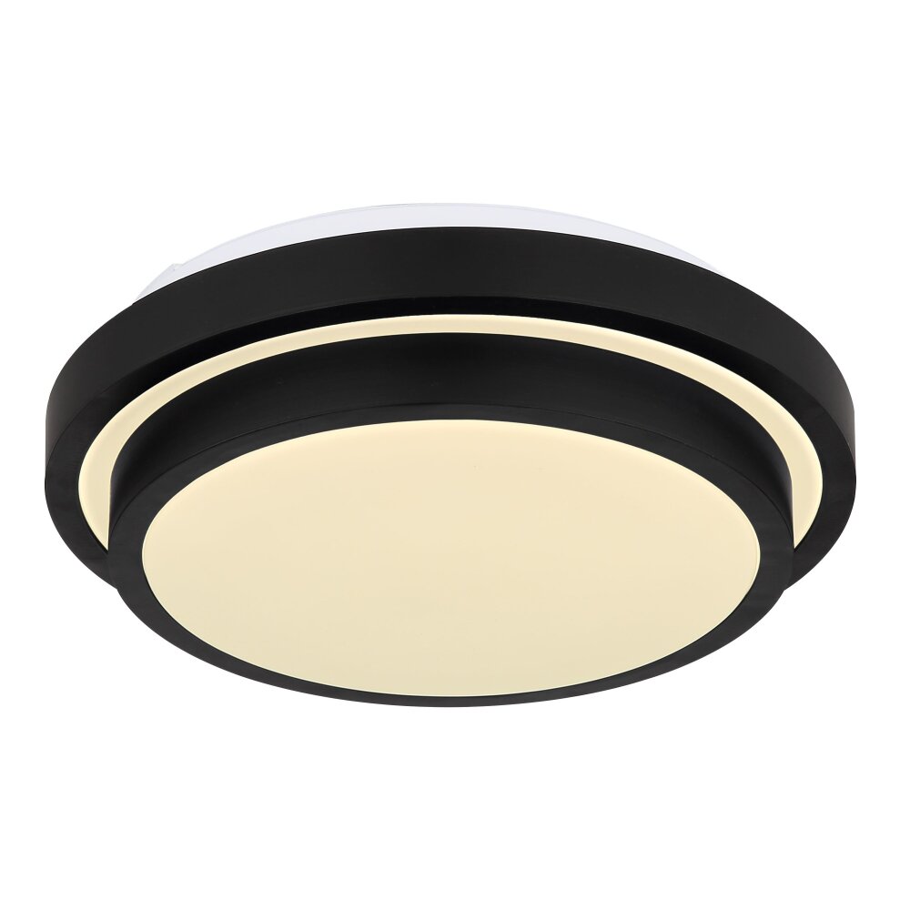 Globo GREGORY Lampa Sufitowa LED Czarny, Biały, 1-punktowy, Czujnik ruchu main product photo