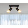 Globo MATTI Lampa Sufitowa Ecru, Czarny, 2-punktowe