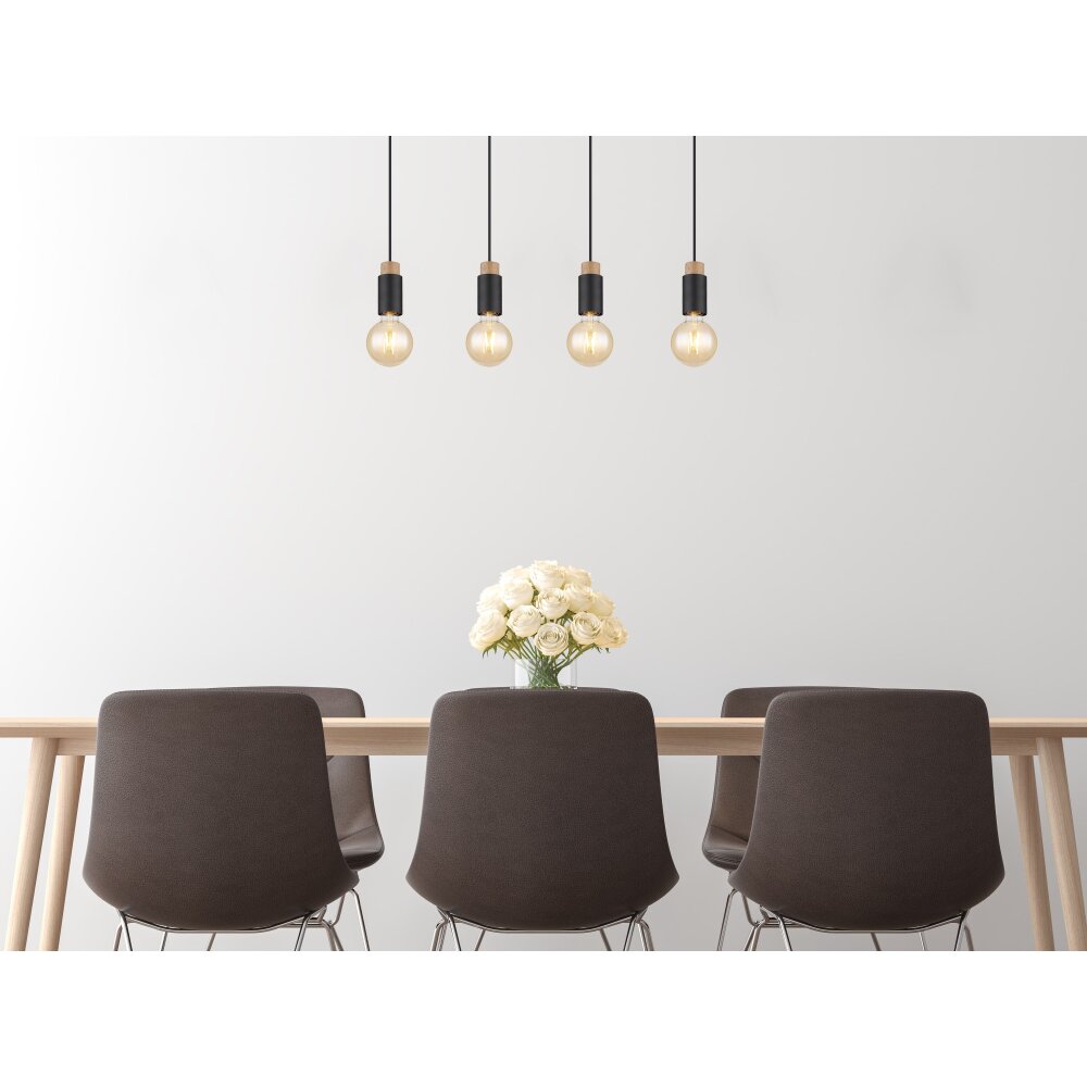 Globo MATTI Lampa Wisząca Ecru, Czarny, 4-punktowe main product photo
