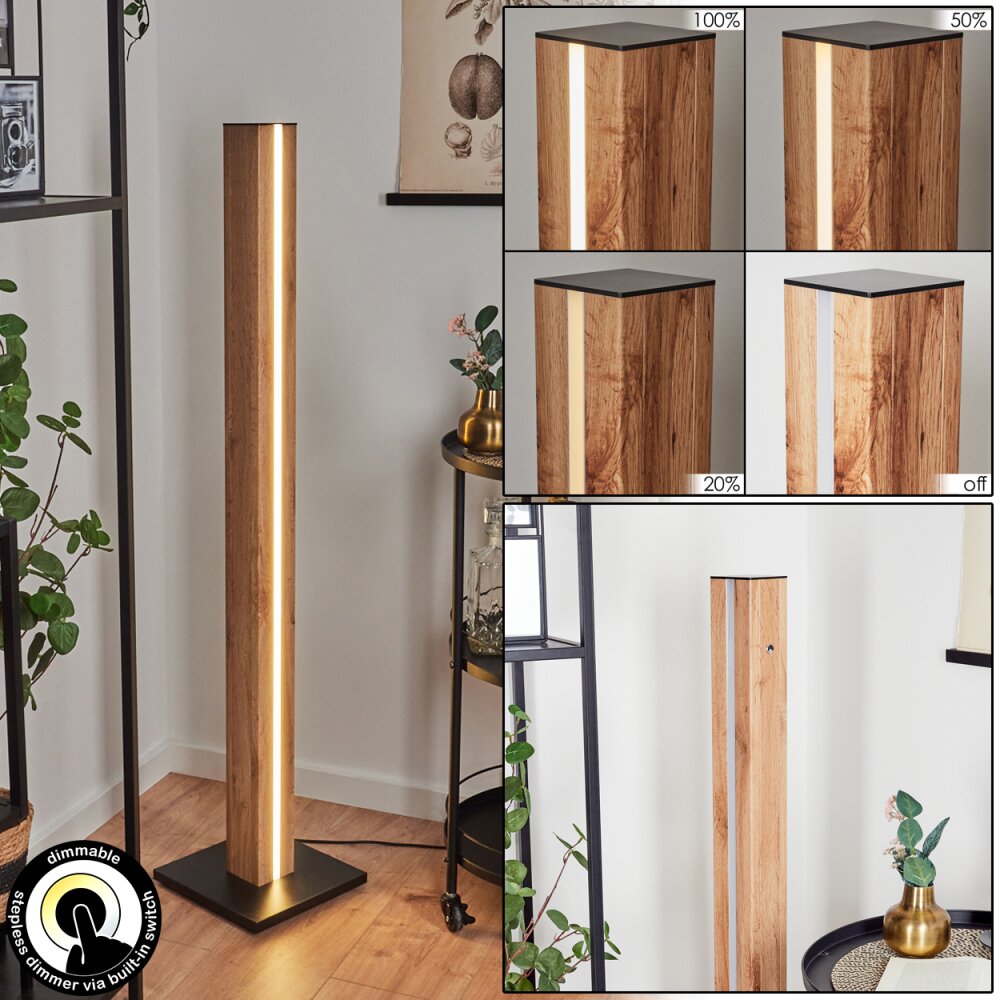 Kyneton Lampa Stojąca LED Ecru, Czarny, 1-punktowy main product photo