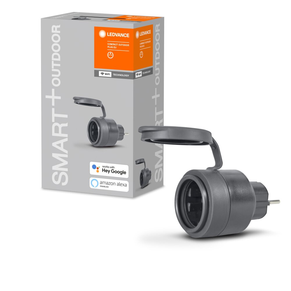 LEDVANCE Smart+ słupek z gniazdkami Antracytowy main product photo