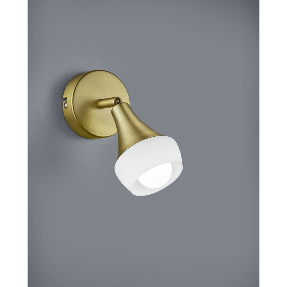 Trio-Leuchten Trumpet Lampa ścienna Mosiądz, 1-punktowy main product photo