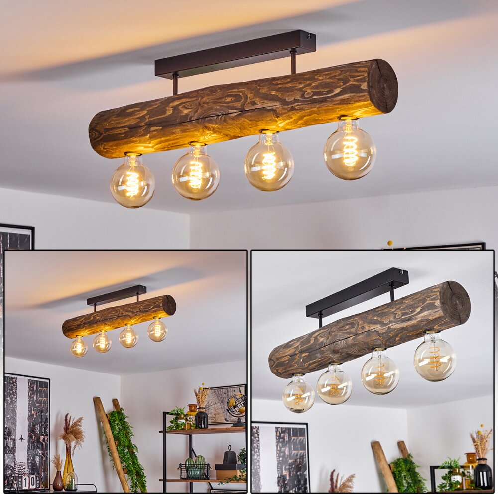 Canedo Lampa Sufitowa Brązowy, Ecru, Czarny, 4-punktowe main product photo