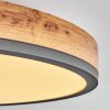 Salmi Lampa Sufitowa LED Antracytowy, Brązowy, Wygląd drewna, 1-punktowy