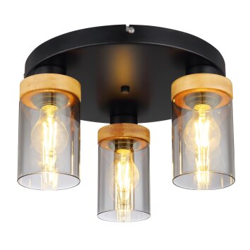 Globo FINCA Lampa Sufitowa Przydymiony, 3-punktowe