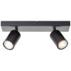 Brilliant Jello Lampa Sufitowa LED Czarny, 2-punktowe