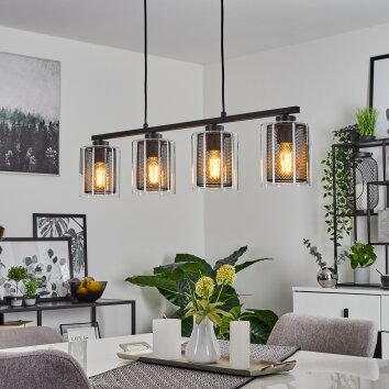 Pajonales Lampa Wisząca Czarny, 4-punktowe