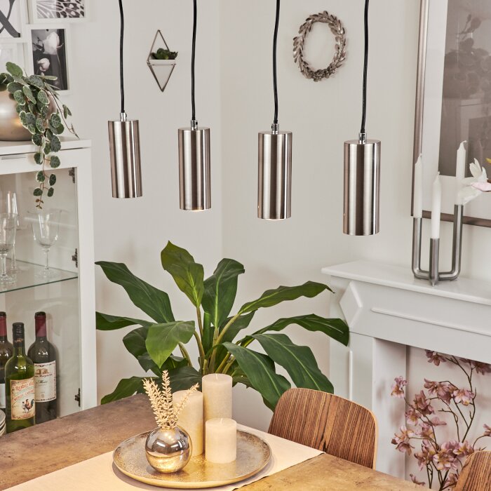 Javel Lampa Wisząca Chrom, Nikiel matowy, 4-punktowe