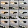 Ipinco Lampa Sufitowa LED Złoty, Czarny, Przezroczysty, 1-punktowy, Zdalne sterowanie