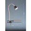 FHL easy Nox lampa z klipsem LED Czarny, 1-punktowy