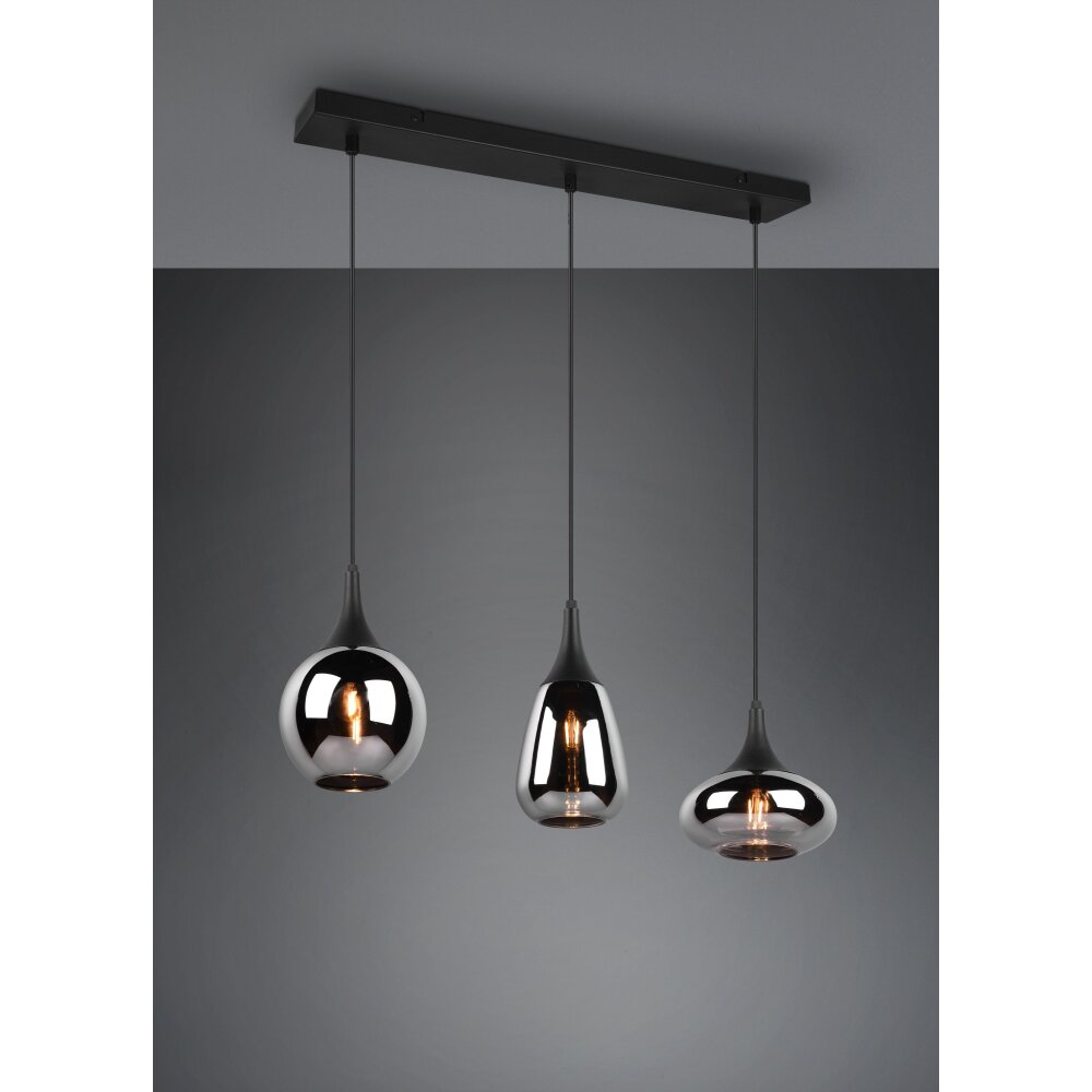 Trio Lumina Lampa Wisząca Czarny, 3-punktowe main product photo