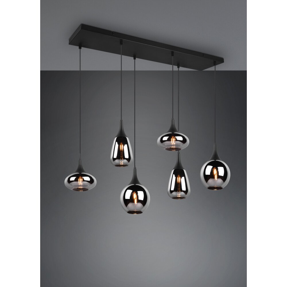 Trio Lumina Lampa Wisząca Czarny, 6-punktowe main product photo