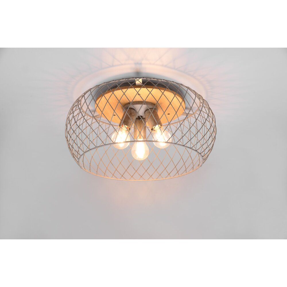 Trio Tamil Lampa Sufitowa Ciemnobrązowy, Nikiel matowy, 3-punktowe main product photo