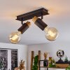 Brenier Lampa Sufitowa Ciemne drewno, Czarny, 2-punktowe