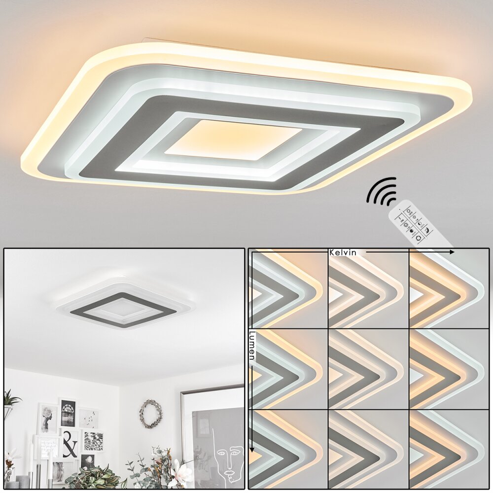 Wawo Lampa Sufitowa LED Biały, 1-punktowy, Zdalne sterowanie main product photo