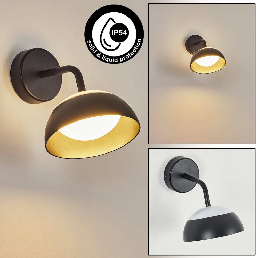 Ancemont Zewnętrzny kinkiet LED Czarny, 1-punktowy main product photo