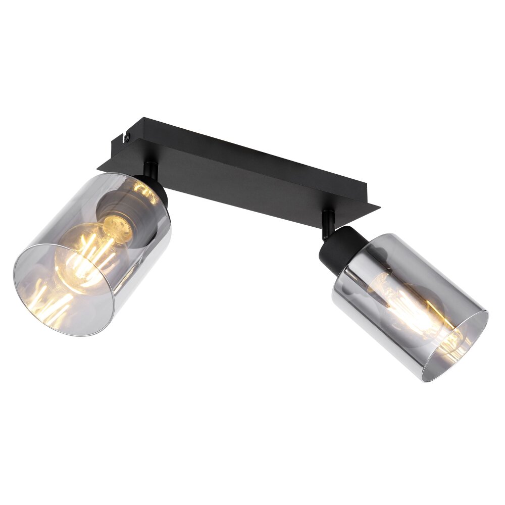 Globo HADERA Lampa Sufitowa Czarny, 2-punktowe main product photo