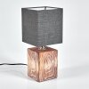 Francillon lampka nocna Brązowy, Chrom, Wygląd drewna, 1-punktowy