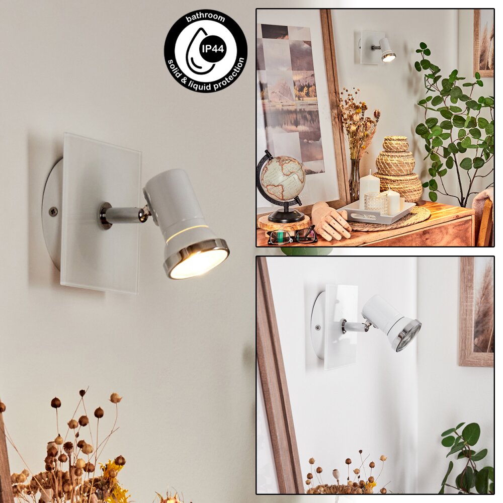 Lanrigan Lampa ścienna LED Chrom, Biały, 1-punktowy main product photo