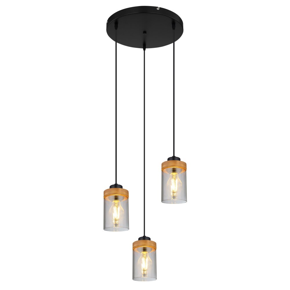Globo FINCA Lampa Wisząca Ecru, Czarny, 3-punktowe main product photo