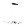 Trio Sequence Lampa Wisząca LED Aluminium, Czarny, 1-punktowy