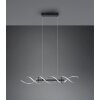Trio Sequence Lampa Wisząca LED Aluminium, Czarny, 1-punktowy