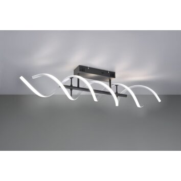 Trio Sequence Lampa Sufitowa LED Aluminium, Czarny, 1-punktowy