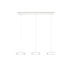 Trio Tray Lampa Wisząca LED Biały, 3-punktowe