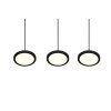 Trio Tray Lampa Wisząca LED Czarny, 3-punktowe