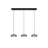 Trio Tray Lampa Wisząca LED Czarny, 3-punktowe