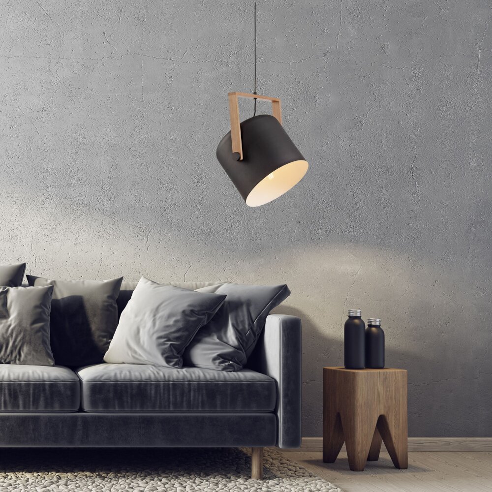 Leuchten-Direkt CUP Lampa Wisząca Czarny, 1-punktowy main product photo