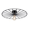 Leuchten-Direkt SPIKE Lampa Sufitowa Czarny, 1-punktowy
