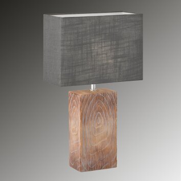 Fischer & Honsel Bronco lampka nocna Wygląd drewna, 1-punktowy