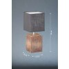 Fischer & Honsel Bronco lampka nocna Wygląd drewna, 1-punktowy