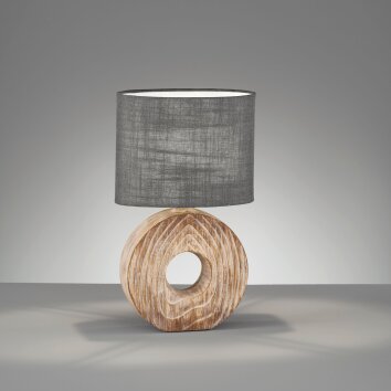 Fischer & Honsel Hanke lampka nocna Wygląd drewna, 1-punktowy