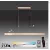 Paul Neuhaus PURE-MOTO Lampa Wisząca LED Mosiądz, 3-punktowe, Zdalne sterowanie