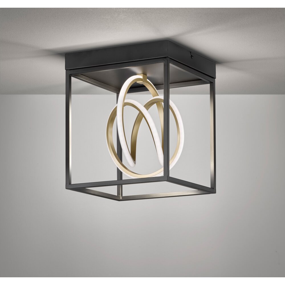 Fischer & Honsel Gisi Lampa Sufitowa LED Czarny, 1-punktowy, Zdalne sterowanie main product photo