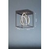 Fischer & Honsel Gisi Lampa Sufitowa LED Czarny, 1-punktowy, Zdalne sterowanie
