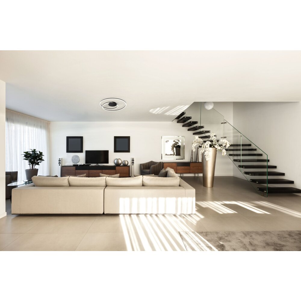 Fischer & Honsel Holy Lampa Sufitowa LED Czarny, 1-punktowy, Zdalne sterowanie main product photo