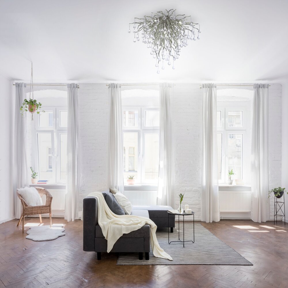 Paul Neuhaus ICICLE Lampa Sufitowa Stal nierdzewna, 9-punktowe main product photo