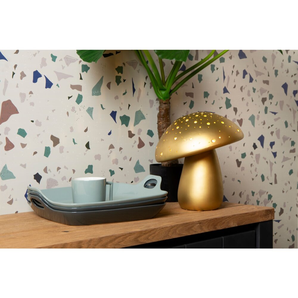 Lucide FUNGO lampka nocna Złoty, Mosiądz, 1-punktowy main product photo