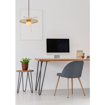 Lucide TOPHER Lampa Wisząca Złoty, Mosiądz, 1-punktowy