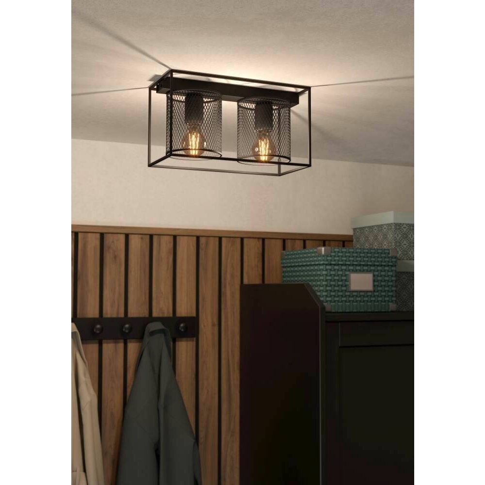 Eglo CATTERICK Lampa Sufitowa Czarny, 2-punktowe main product photo