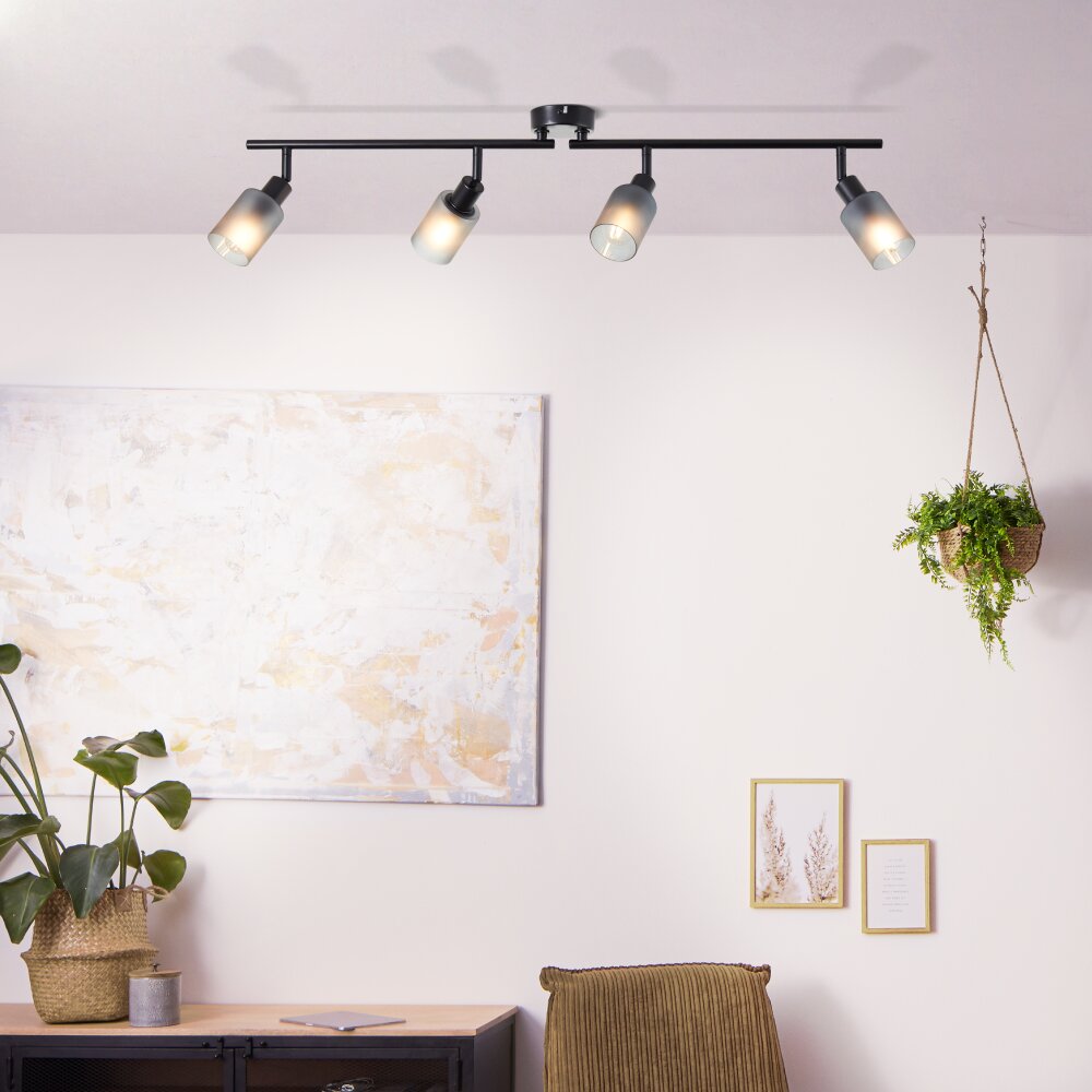 Brilliant Loralie Lampa Sufitowa Czarny, 4-punktowe main product photo