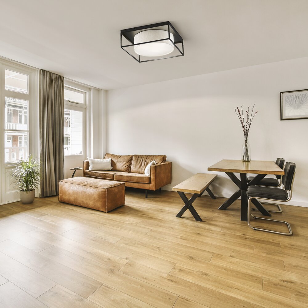 Fischer & Honsel Carre Lampa Sufitowa Czarny, 3-punktowe main product photo