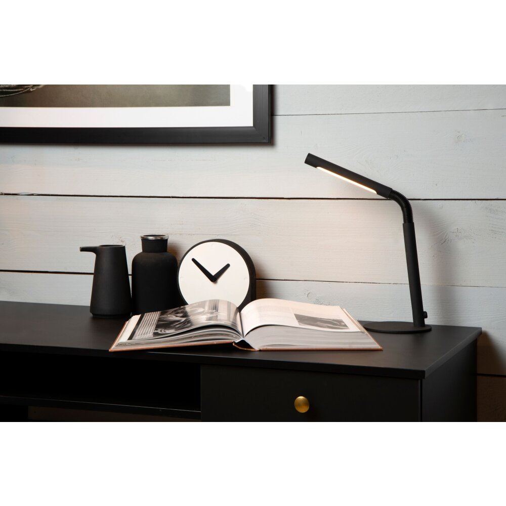 Lucide GILLY Lampa biurkowa LED Czarny, 1-punktowy main product photo